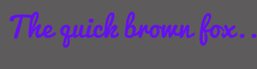 Image with Font Color 6610F2 and Background Color 5D5B5B
